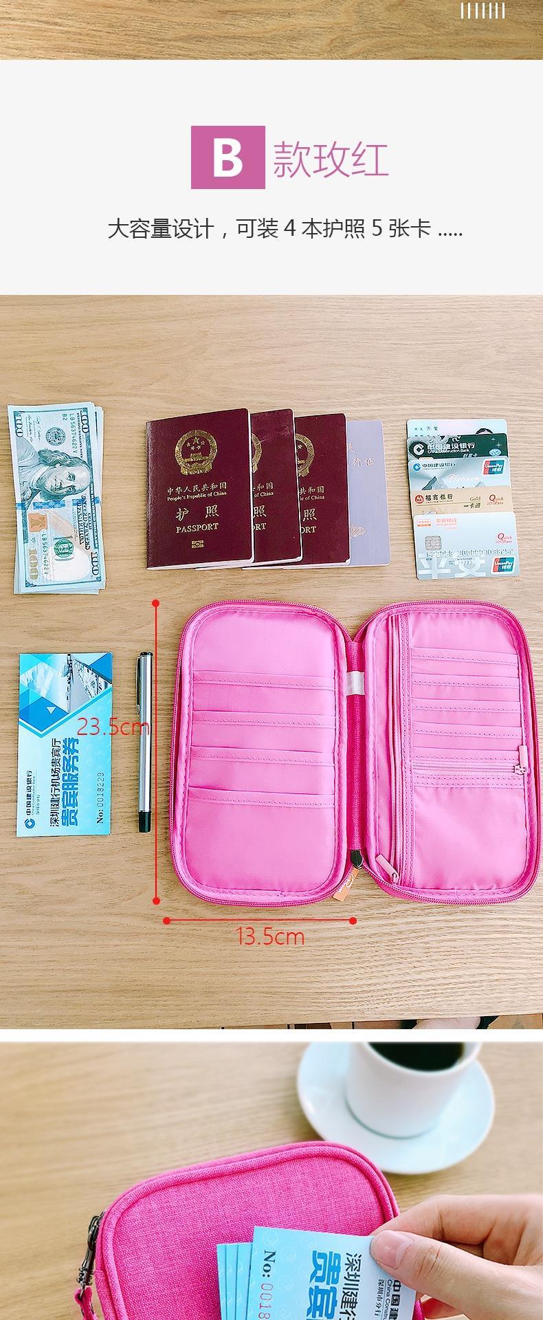Hộ chiếu túi đa chức năng chứng nhận gói túi chăm sóc ví du lịch vé bảo vệ ảnh bìa thư mục túi lưu trữ thẻ không thấm nước - Ví / chủ thẻ ví louis vuitton