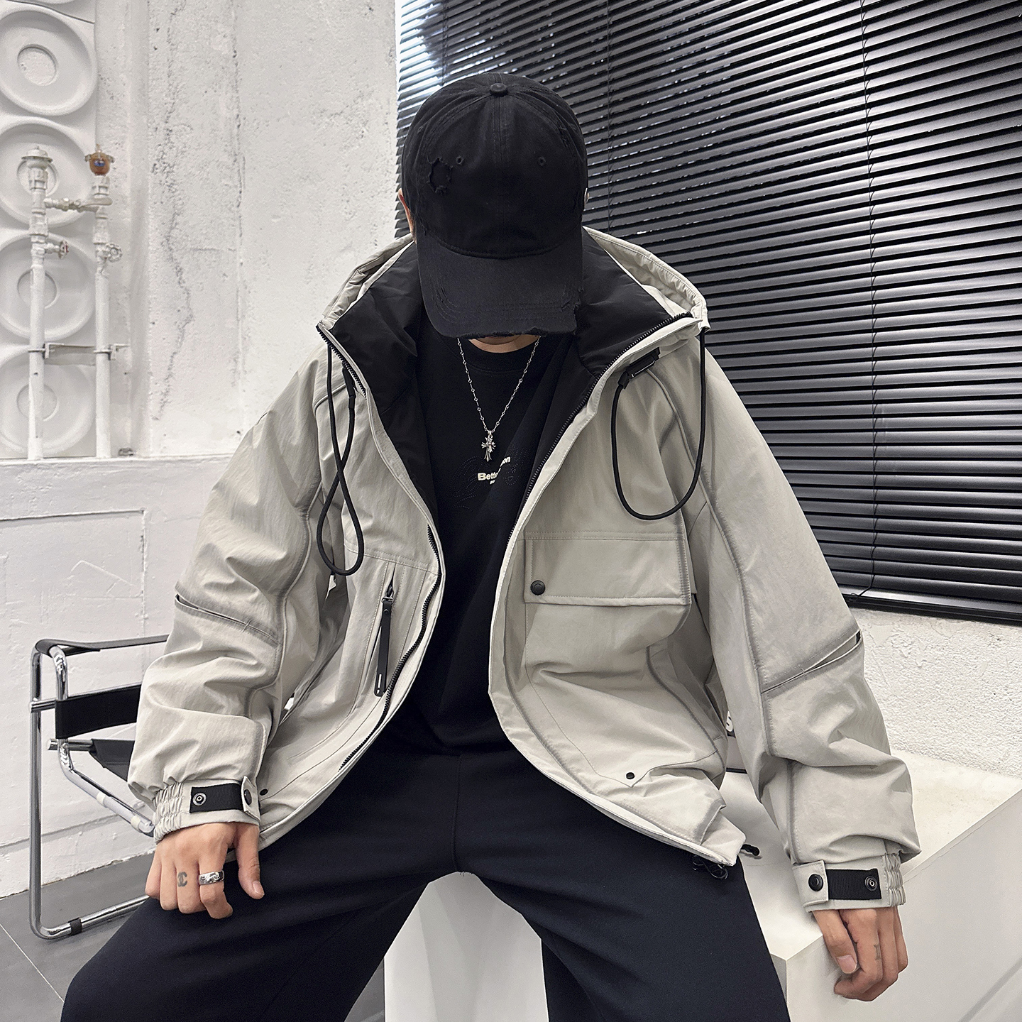 冬季新款连帽潮流保暖羽绒服