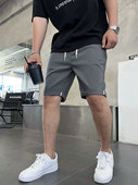 棉麻短裤 青年夏季 男士 薄款 流行纯色百搭新款 沙滩裤 帅气休闲五分裤