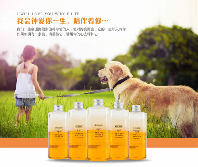 OUENIOL 欧恩金犬猫PPT蛋白修复液 狗狗护毛素开结防静电柔顺蓬松
