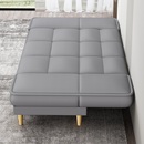 阳台皮艺沙发单人床拼床简易折叠沙发床出租房午休床公寓客厅卧室