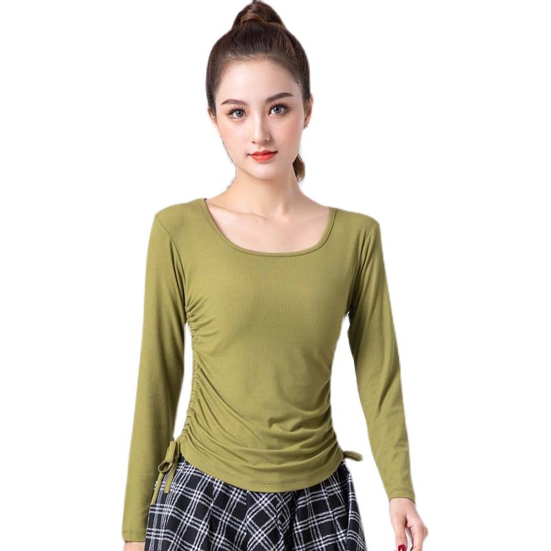 跳舞衣服 广场舞服装上衣 中老年显瘦舞蹈衣服 四十50岁多演出服