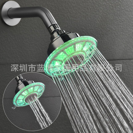 led七彩/温控变色顶喷 可调出水方式 发光淋浴花洒小顶喷 8010-A9