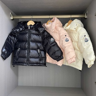 儿童羽绒服男款加厚极寒2025新款冬季男童女童宝宝亮面免洗外套潮