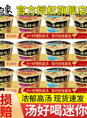 白象汤好喝方便面夜宵速食宿舍迷你小杯桶点心面零食混合口味泡面