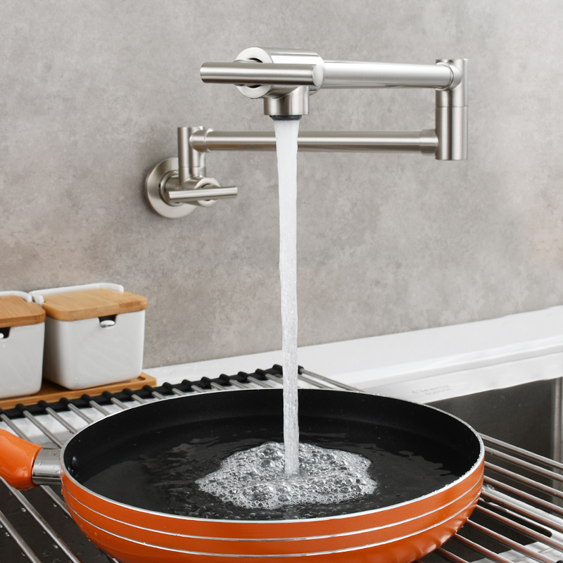 铜折叠式开关厨房水龙头