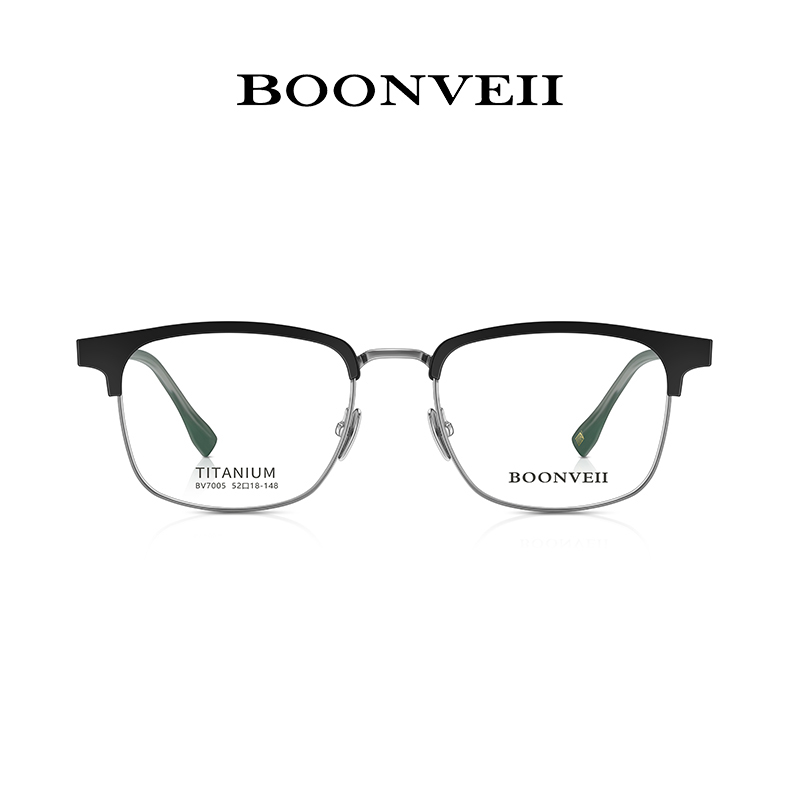 boonveii邦唯眉线框纯钛男