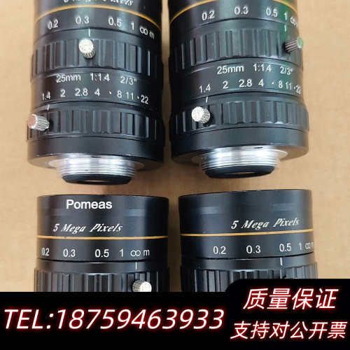 工业镜头，25mm，5 Mega Pixels，1:.询价