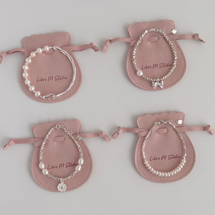 碎银子珍珠手链女款925纯银轻奢小众设计手串手环手镯送生日礼物