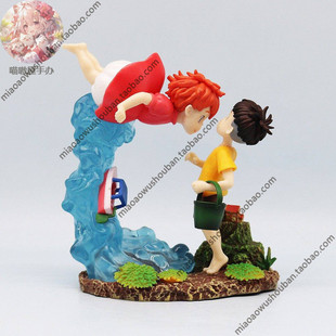 波妞宗介悬崖上的公主金鱼姬宫崎骏动画系列动漫二次元手办摆件