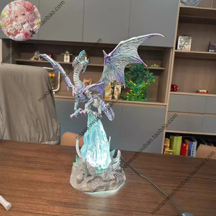 游戏王系列GK青眼白龙可发光带地台手办模型摆设摆件周边雕像礼物
