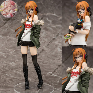 女神异闻录 Perosona5手办天才女黑客佐仓双叶黑猫咪摩尔加纳摆件