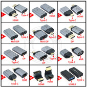 VGA MiniDP转换器手机连接电视高清千兆网口 C转HDMI Type