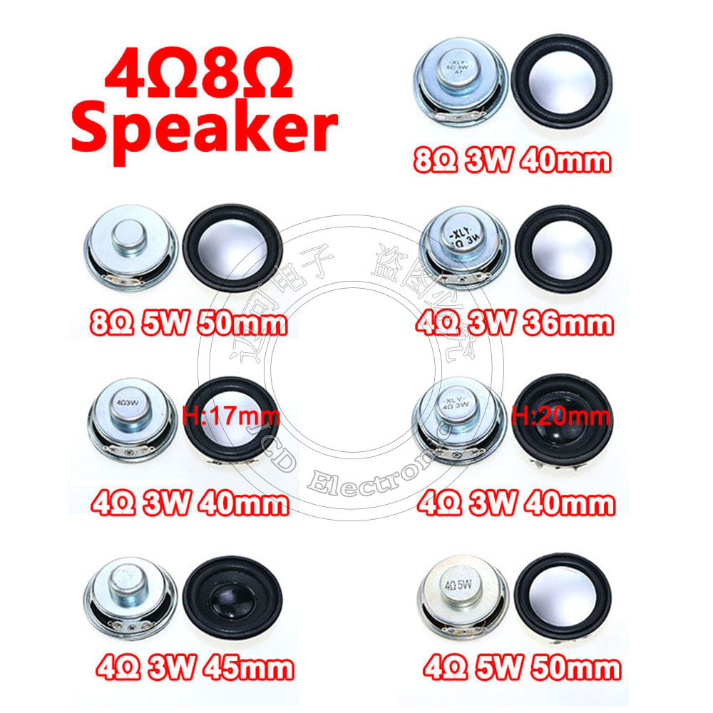 4欧8欧3W5W直径36mm40mm45mm锅底多媒体喇叭扬声器蓝牙音箱扬声器