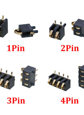 BC-36电池座2.5间距1Pin2Pin3Pin4Pin镀金弹片充电连接器导电座