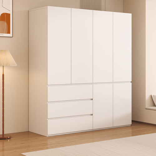 衣柜加高2m包安装衣柜家用卧室小户型简易柜出租房免拉手儿童衣柜