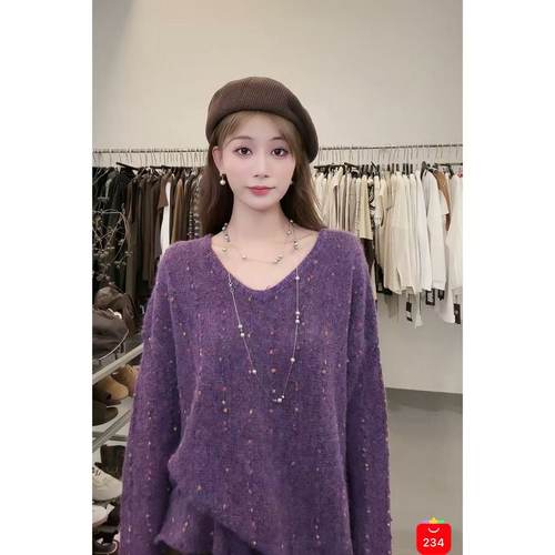 QIQI绮绮家“菜菜”【99】彩点毛衫2255#9-12