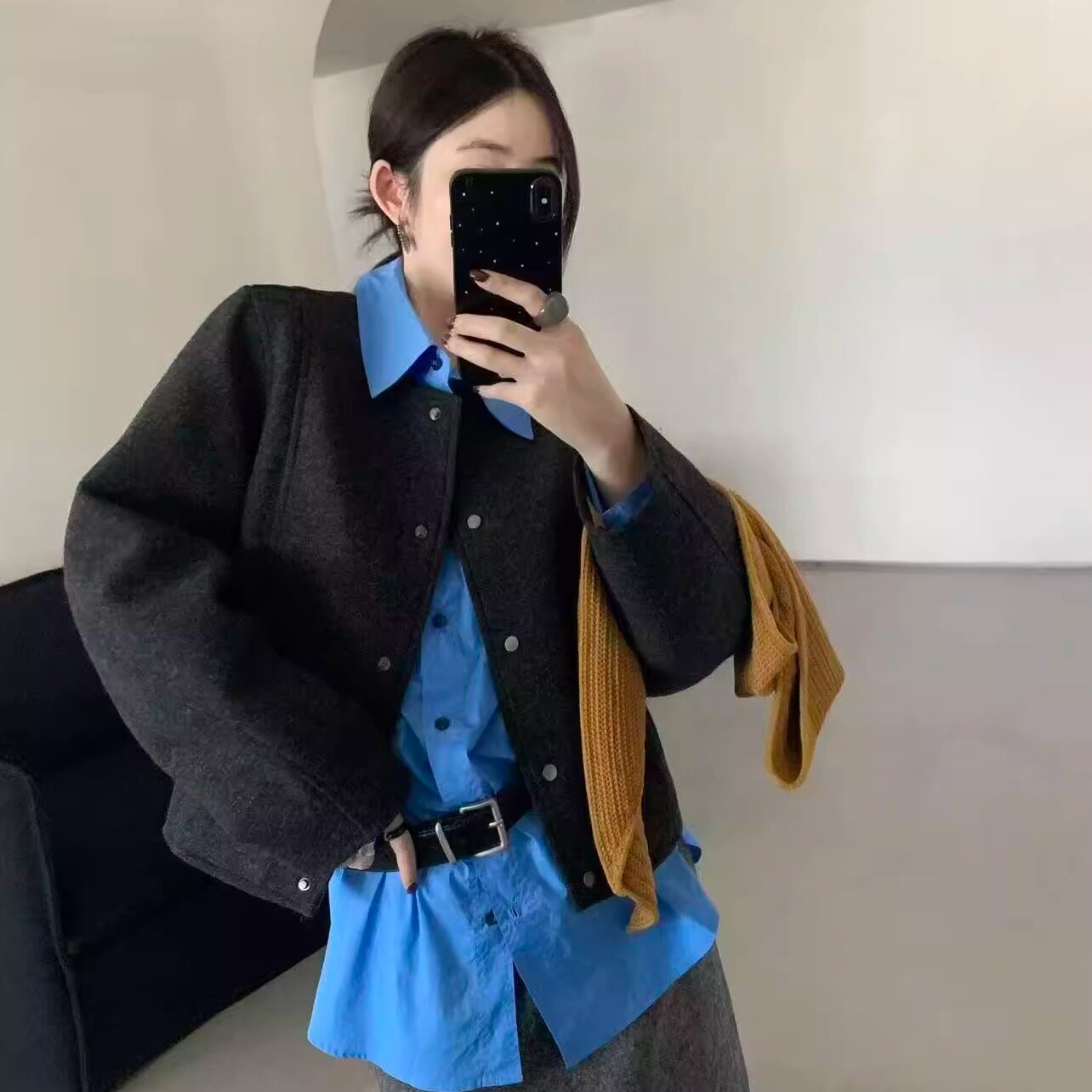 【福利】QIQI绮绮家~羊毛羊驼夹棉外套20597【杭州意法ENXI】#11-