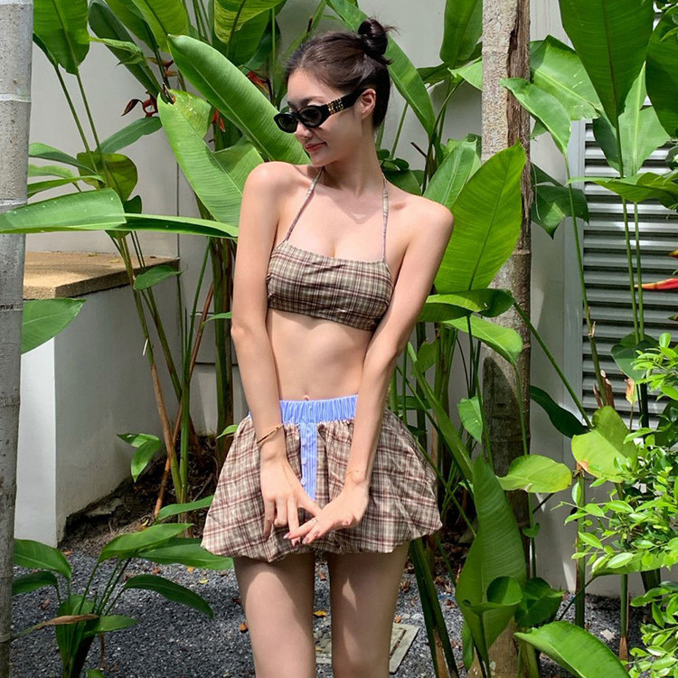 度假高级感性感纯欲风泳衣女款2026年新款爆款分体裙式比基尼绝美