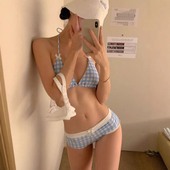 爆款 女士绝美泳衣女款 2025年新款 性感纯欲风高级感分体比基尼度假