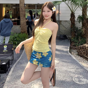 分体裙式女士绝美度假泳衣纯欲风