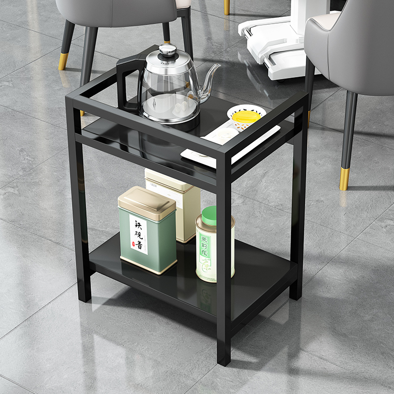 沙发边几侧边柜茶水柜可移动茶台边桌小型泡茶麻将桌床头置物架子