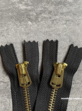 TALON 22 泰龙 复古黄铜 5#号拉链 黑色 闭尾 20/30cm