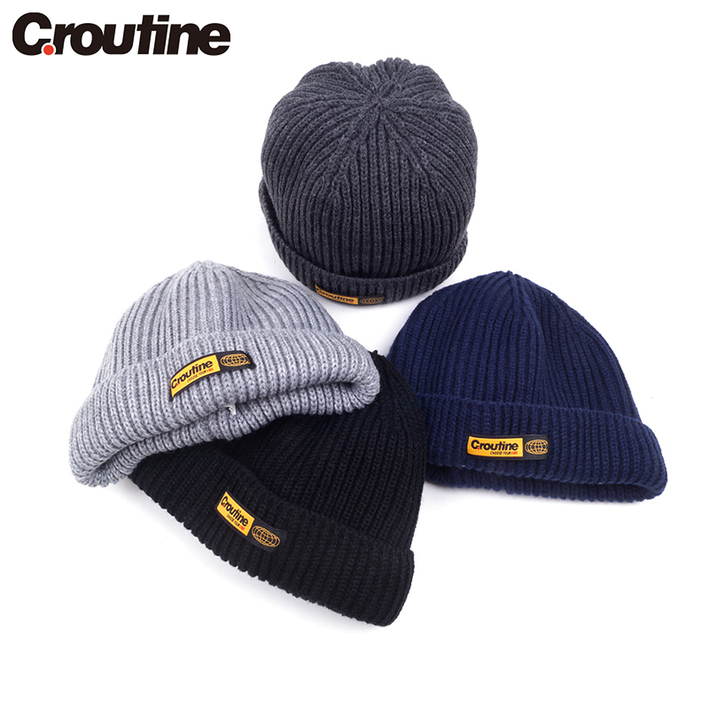 韩国短款街头风百搭学生毛线帽