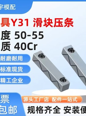 Y31注塑模具滑块压条耐磨块宽度16182秀标燕准件非标定做环宇模配