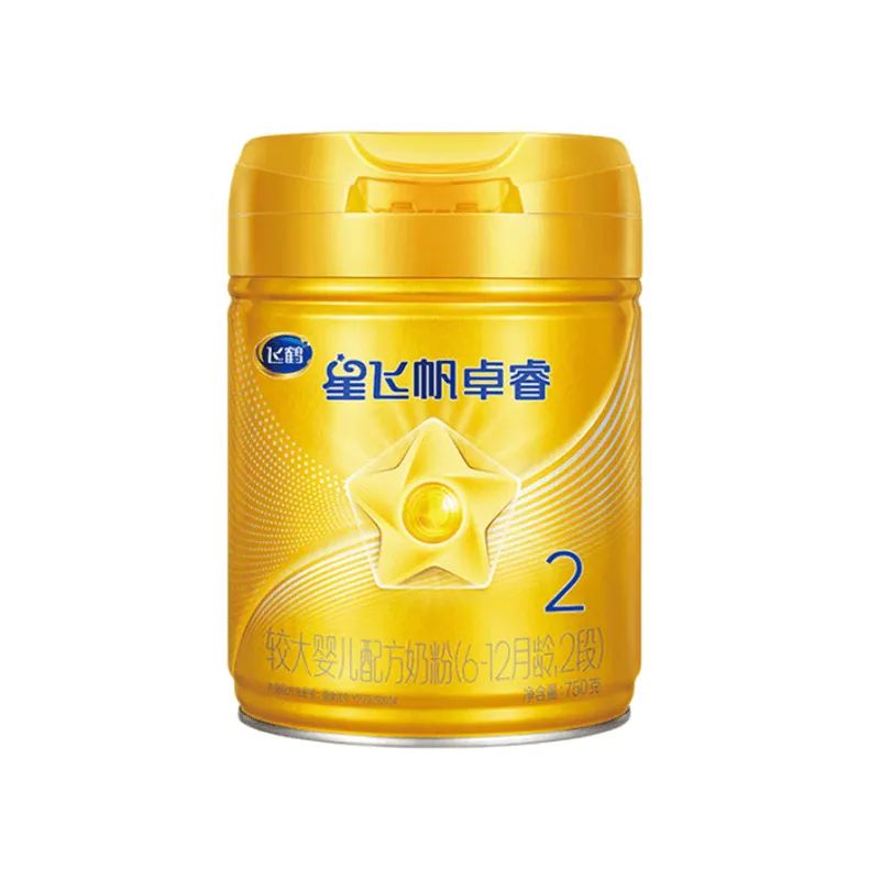 飞鹤星飞帆卓睿2段较大婴儿配方奶粉二段750g源码新日期