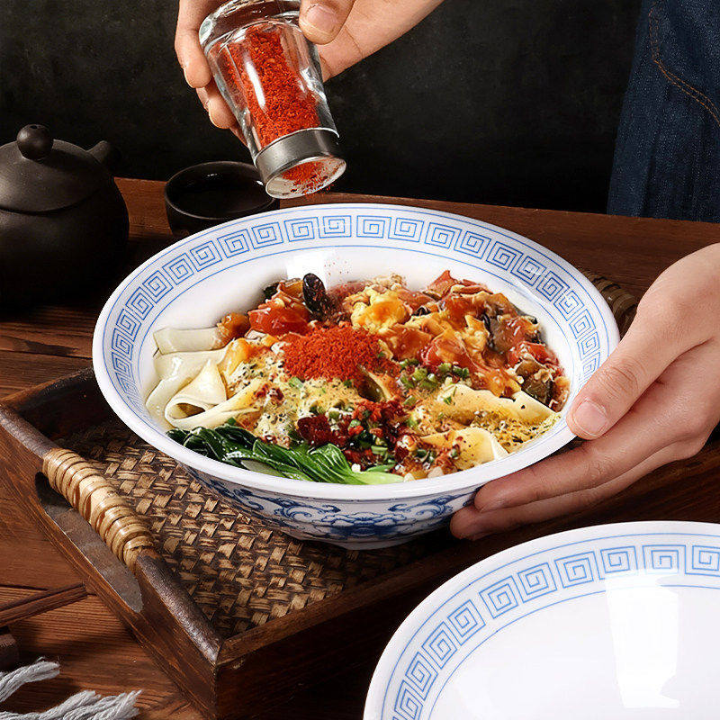 油泼面大碗陕西老关中面馆专用密胺碗商用汤粉拌面烩面碗塑料耐摔,餐饮具,碗,淘宝优惠券,粉丝福利购,淘宝优惠卷