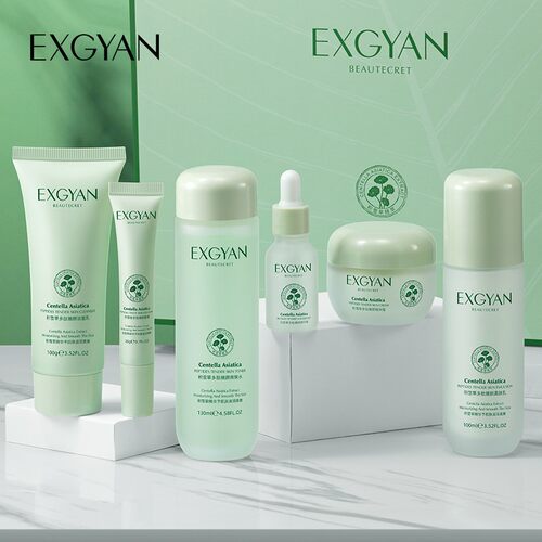 【EXGYAN】韩国进口原料积雪草多肽嫩颜保湿滋润泽肌肤套装盒A