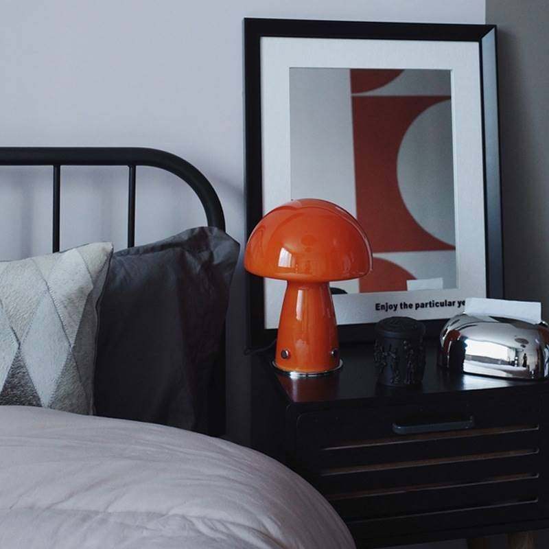 中古风浪漫时尚包豪斯ins少女卧室牀头民宿网红蘑菇梳妆书房台灯