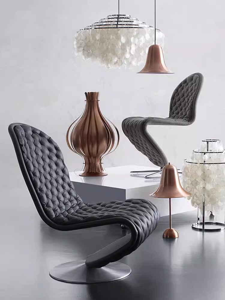 S-Shaped Designer Chair with Snake-Shaped Backrest - Buy from Taobao, China | Shopme Agent