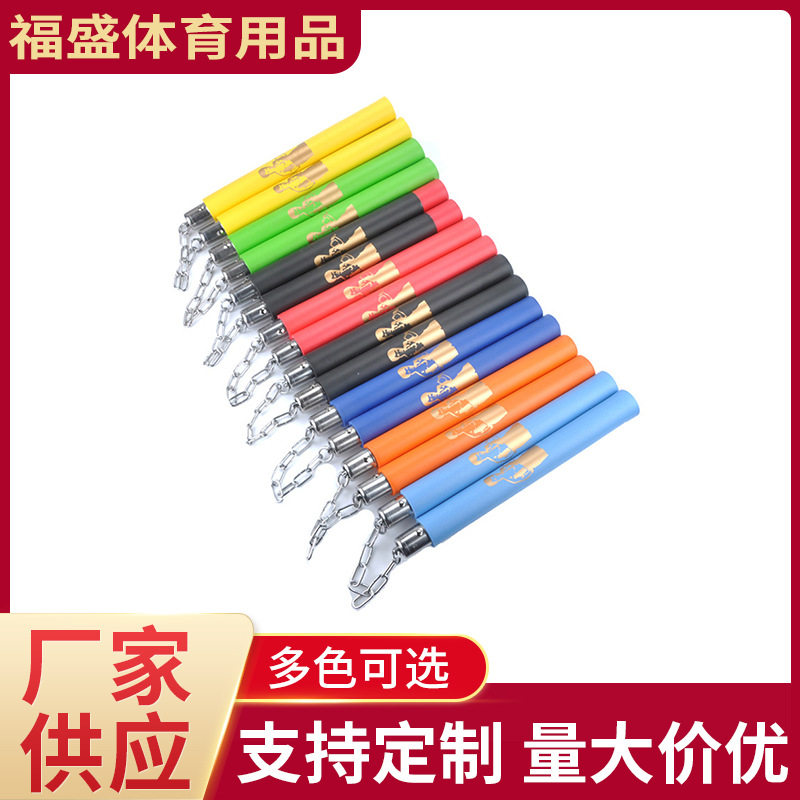 海绵双节棍儿童学者练习双截棍泡棉玩具二节棍轴承款馆印李小龙