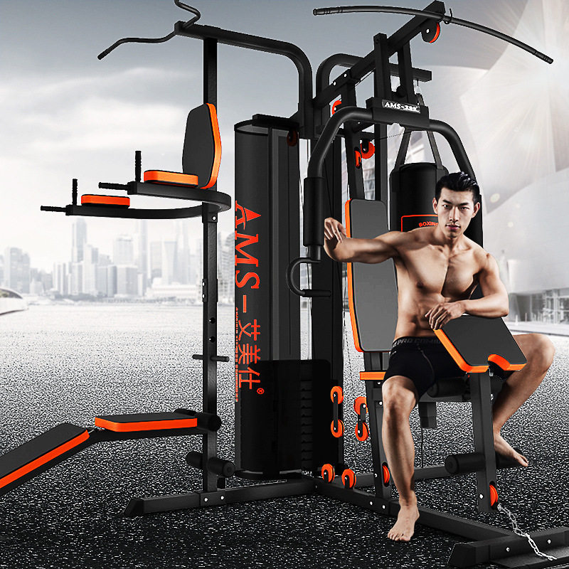 综合训练器家用三人站大型器械力量运动套装组合多功能健身器材