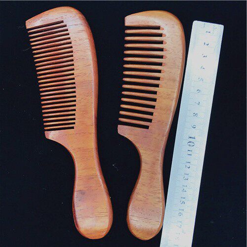 厂家大量18厘米长款红木梳子大果紫檀木梳子草花梨木梳子