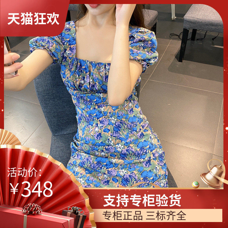 短袖裙子韩版女装短款连衣裙性感