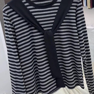 大码女装长袖宽松显瘦上衣针织衫