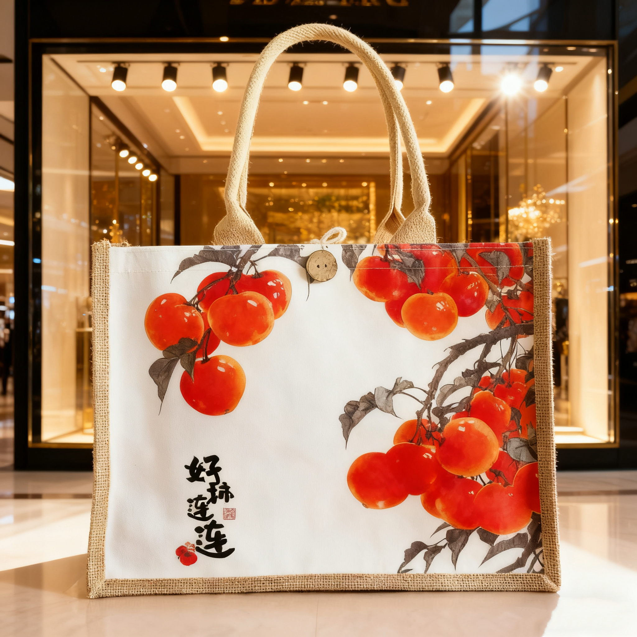 中国风印花帆布包女手提托特包大容量通勤购物袋文艺麻布包定logo,箱包皮具/热销女包/男包,时尚帆布包,淘宝优惠券,粉丝福利购,淘宝优惠卷