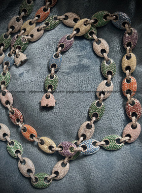 彩色猪鼻子项链gu-linkchain