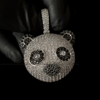 动物项链满钻镶嵌嘻哈风吊坠