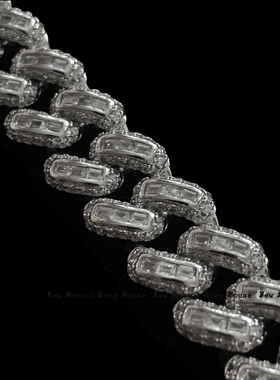 T方拼镶cubanlink迈阿密古巴链