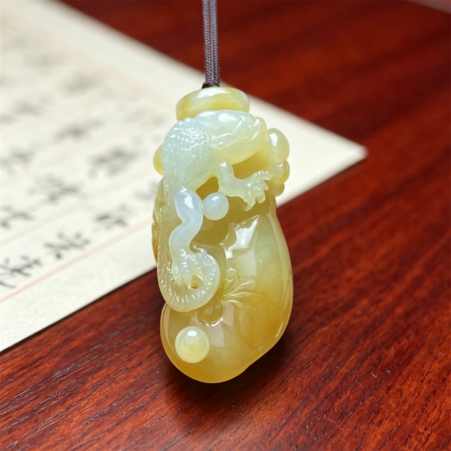 翠贵人冰糯种黄翡今非昔比吊坠