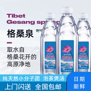 格桑泉西藏天然矿泉水500ml*24瓶小瓶装水弱碱性母婴小分子泡茶水