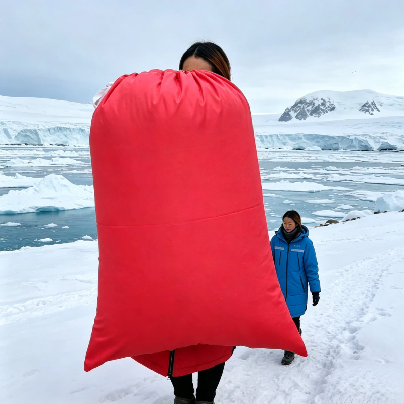 大红色被子包装袋结婚庆棉被收纳袋装外套厚毛毯床上用品涤纶布袋