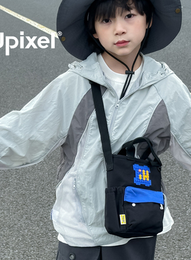 Upixel出游百搭出行水壶袋户外防水耐磨多功能便携DIY像素斜挎包