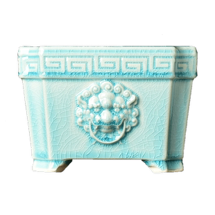 四方形花盆陶瓷大口径高款兰花盆造景飘枝老桩盆景盆大号吊兰多肉