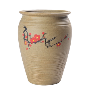 多肉花盆大号老桩专用粗陶手绘陶罐高老庄透气陶土手绘创意法师盆