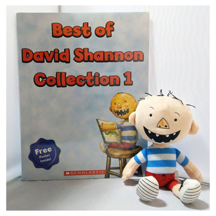Best 送英文大卫绘本套装 David 大卫原版 Shannon 玩偶